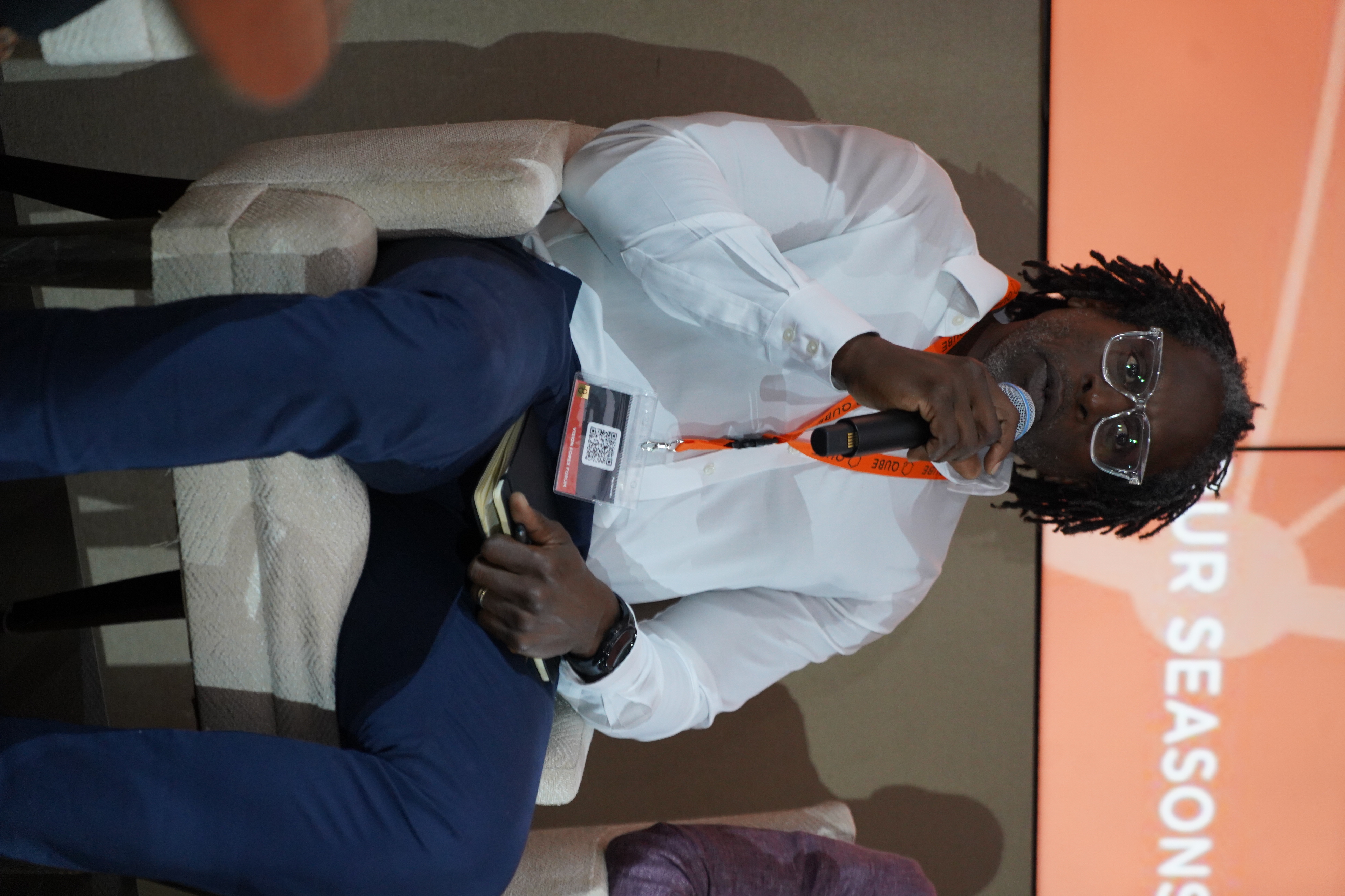 Uchenna Oranu speaking at a professional forum